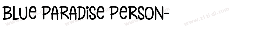 Blue Paradise Person字体转换